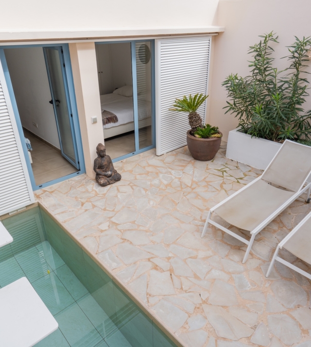 Resa Estates Ibiza sale ted koop Cala Tarida patio townhouse air photo 2.JPG